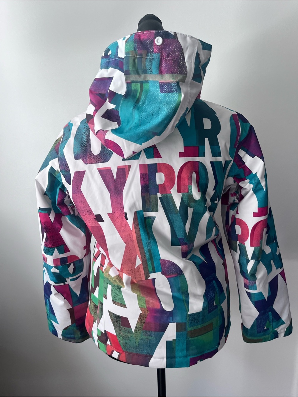 Girl’s Roxy Multicolor ski snowboarding jacket - Picture 4 of 7